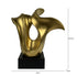 Matte Gold Abstract Sculpture Small